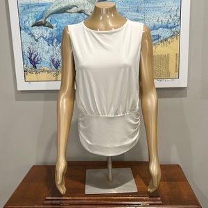 Ivory Rouched Express Top, Size L